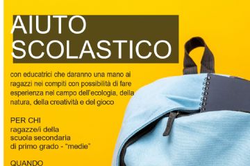 Servizio di aiuto scolastico - Dal 9 ottobre 2025 al 29 maggio 2026